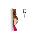 オン眉ゆるめ女子（個別スタンプ：31）