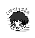 モノクロあいさつ（個別スタンプ：26）