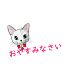 しろねこネオ02（個別スタンプ：3）
