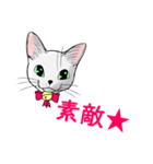 しろねこネオ02（個別スタンプ：5）