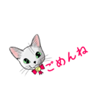 しろねこネオ02（個別スタンプ：10）