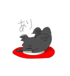 キャッチーな黒犬（個別スタンプ：30）