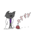 キャッチーな黒犬（個別スタンプ：39）