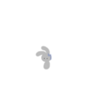 はいいろうさぎ(ちび)（個別スタンプ：3）