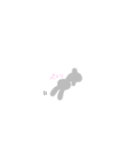 はいいろうさぎ(ちび)（個別スタンプ：7）