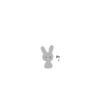 はいいろうさぎ(ちび)（個別スタンプ：8）