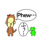 さるとかえる（個別スタンプ：32）