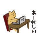 茶トラ猫の使いやすい可愛いスタンプ（個別スタンプ：7）