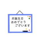 気持ちを伝える便利なホワイトボード(^-^)（個別スタンプ：3）