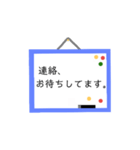気持ちを伝える便利なホワイトボード(^-^)（個別スタンプ：13）