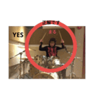 音作録助の写真スタンプ見本「ドラム」♪（個別スタンプ：13）