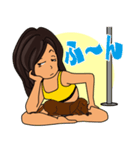 ポールダンサーの日常(ノーマルver)（個別スタンプ：22）