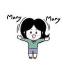 かわいい少女の活気に満ちた一日（個別スタンプ：13）