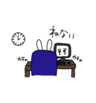 鼻の穴が大きいうさぎ（個別スタンプ：6）