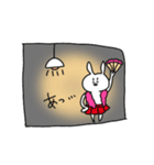 鼻の穴が大きいうさぎ（個別スタンプ：8）