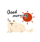 犬と猫の日常(英語)（個別スタンプ：1）