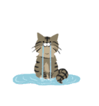犬と猫の日常(英語)（個別スタンプ：21）
