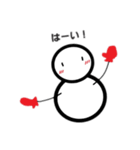 雪だるまのユキちゃん【日常会話用】（個別スタンプ：1）