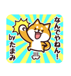 毎日使える！柴犬たまみ（個別スタンプ：18）