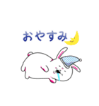 顔がうるさいウサギさん（個別スタンプ：3）
