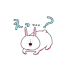 顔がうるさいウサギさん（個別スタンプ：14）