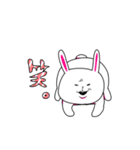 顔がうるさいウサギさん（個別スタンプ：20）