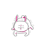 顔がうるさいウサギさん（個別スタンプ：25）