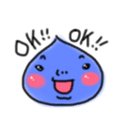 下がり眉しずくちゃんスタンプ（個別スタンプ：4）