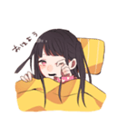 女の子時々くま（個別スタンプ：1）
