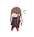女の子時々くま（個別スタンプ：6）
