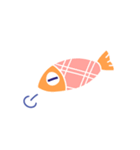 カラフルな魚達（個別スタンプ：9）