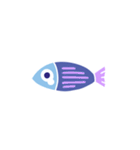 カラフルな魚達（個別スタンプ：30）