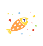 カラフルな魚達（個別スタンプ：36）