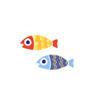 カラフルな魚達（個別スタンプ：37）
