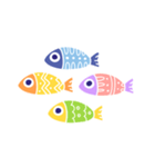 カラフルな魚達（個別スタンプ：39）