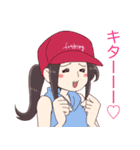 釣りガールとゆかいなお魚たち（個別スタンプ：11）