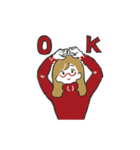 メガネ女子のカラフルな日常（個別スタンプ：7）