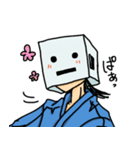 ロボな頭をつけた人。（個別スタンプ：29）