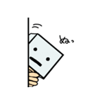 ロボな頭をつけた人。（個別スタンプ：37）