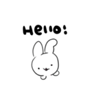 英語で喋りたいうさぎ（個別スタンプ：1）