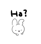 英語で喋りたいうさぎ（個別スタンプ：4）