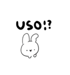 英語で喋りたいうさぎ（個別スタンプ：9）
