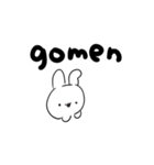 英語で喋りたいうさぎ（個別スタンプ：15）
