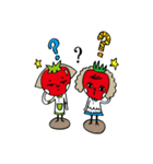 つやつやトマトとあまーいイチゴちゃん（個別スタンプ：14）