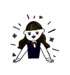 岡山弁の女の子（個別スタンプ：1）
