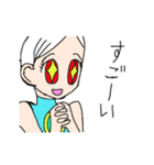 イナ’s 白い髪の少女（個別スタンプ：35）
