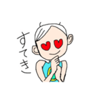 イナ’s 白い髪の少女（個別スタンプ：37）