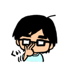 毎日メガネ男子（個別スタンプ：3）