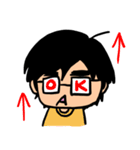 毎日メガネ男子（個別スタンプ：14）