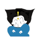 おかっぱ(ボブ)の女の子スタンプ（個別スタンプ：4）